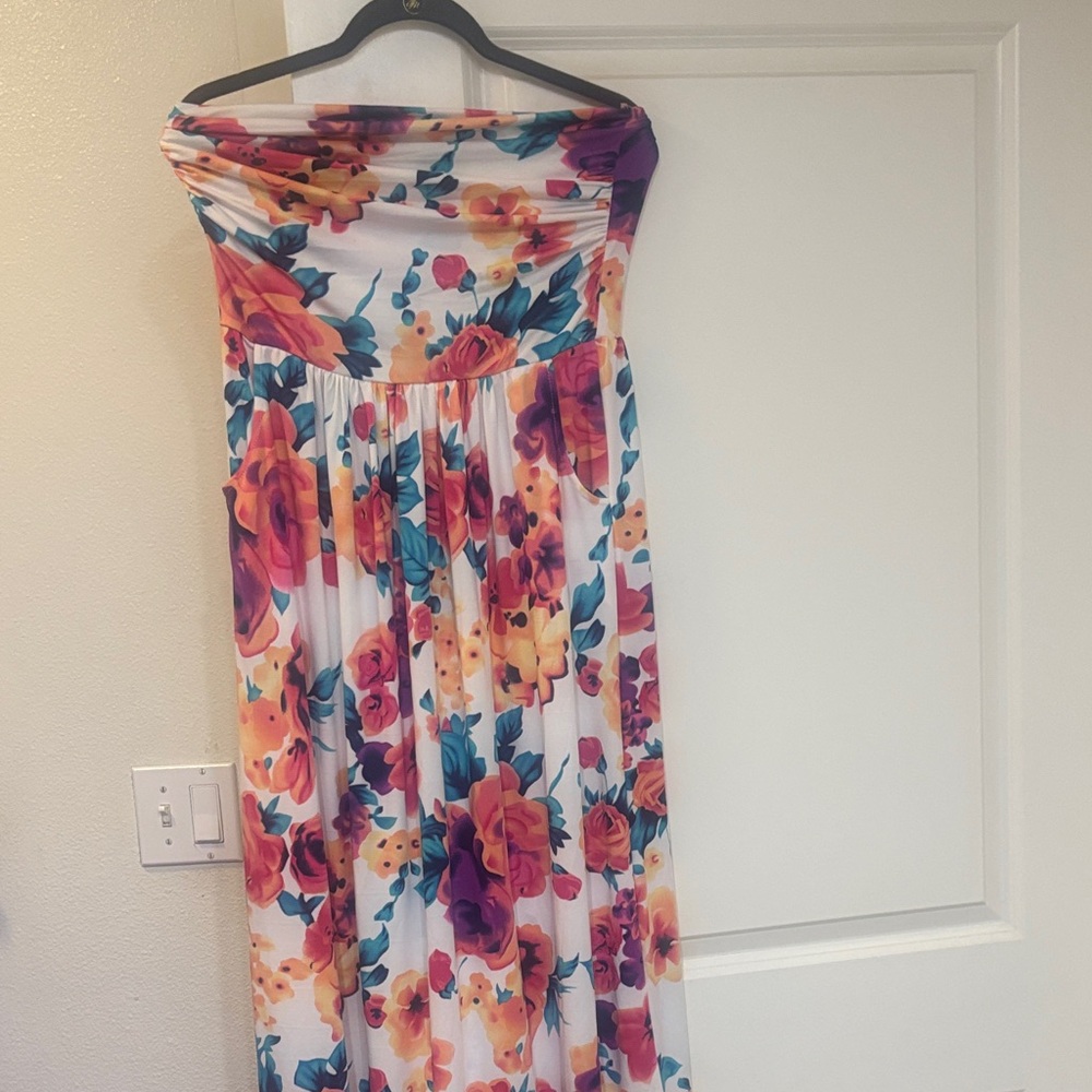 Floral Maxi Dress - Multicolor